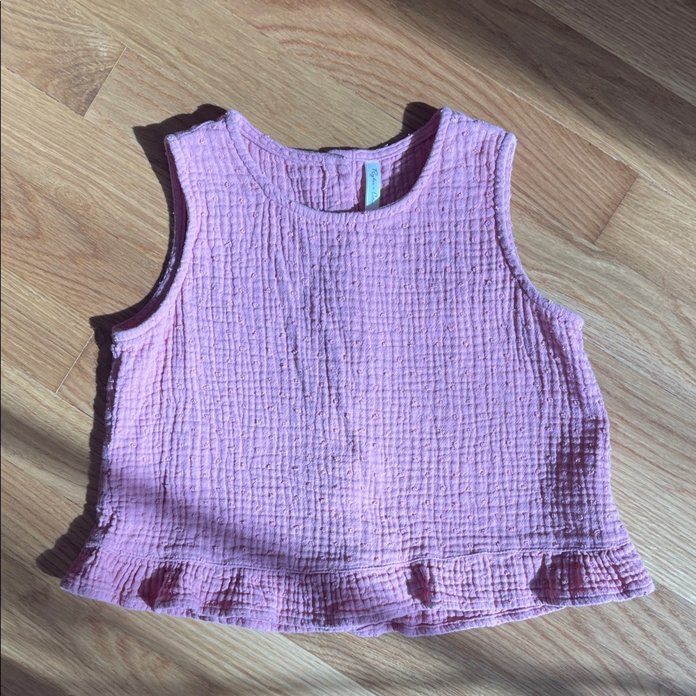 Pink Rylee + Cru Oceanside Top